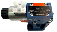 DBW10B2-5X/315XYCG24N9K4 - Предохранительный клапан Ду10 с давлением настройки до 315 бар, управление - X и Y - внешние с разгрузкой B = открыт с электроуправлением G24
