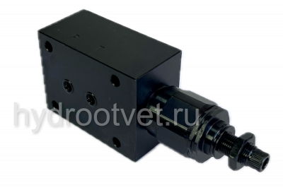 DBDH6P1X/315 - Предохранительный клапан прямого управления Ду6, давление регулировки до 315 бар, тип монтажа - на плиту, элемент регулировки H = рукоятка