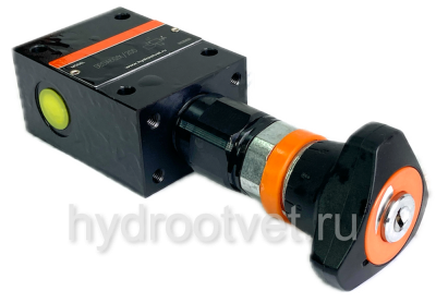 DBDA10G1X/100 - Предохранительный клапан прямого управления Ду10, давление регулировки до 100 бар, тип монтажа - резьбовой, элемент регулировки A = рукоятка с ключом