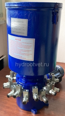 5DDRB-N10.5/30 - Станция смазки электрическая для многоточечных систем, рабочее давление до 315 бар, подача 10,5 мл/мин, мощность двигателя 0,18 кВт, объем бака 30 литров, число выходов: 5